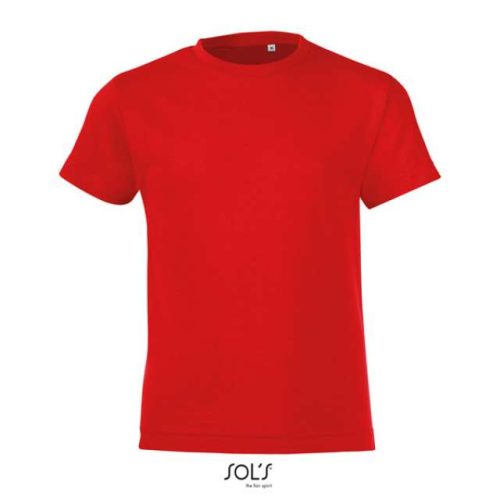Sol's Regent Fit Kids' - Round Neck T-Shirt – SOL'S in Red
