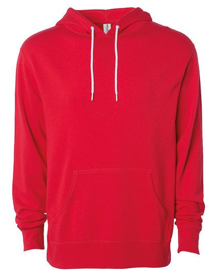 Unisex Lightweight Hooded Pullover – Independent in Red