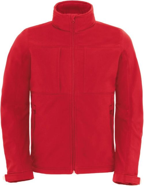 Herren 3-Lagen Kapuzen Softshell Jacke Hooded Softshell /men – B&C in Red