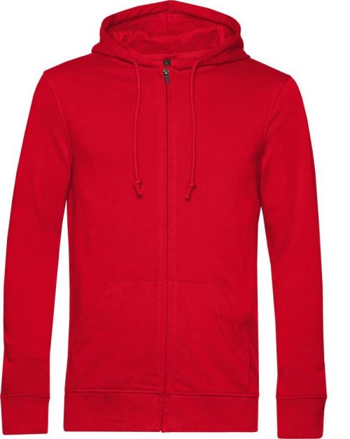Herren Kapuzen Sweatjacke Inspire Zipped Hood_° – B&C in Red