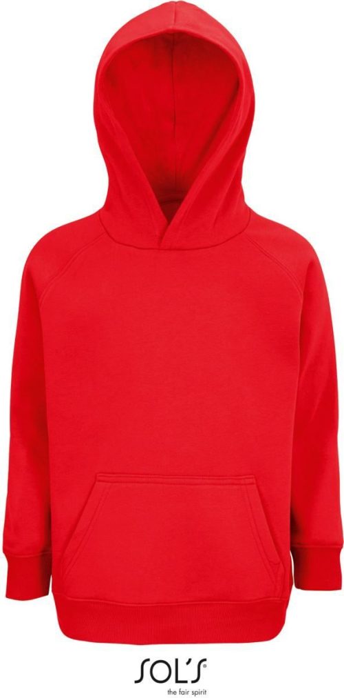 Kinder Bio Raglan Kapuzen Sweater Stellar Kids – SOL'S in Red