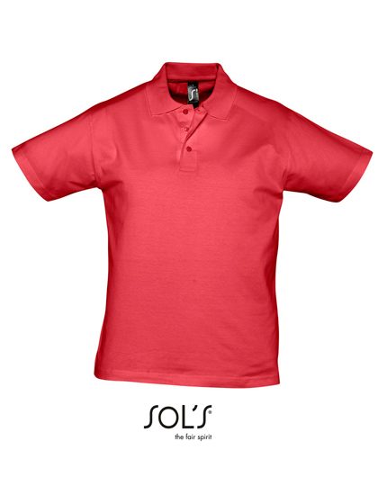 Men´s Jersey Polo Shirt Prescott – SOL´S in Red