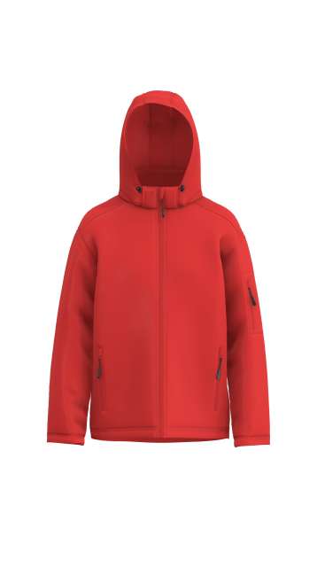 Men’s 3-Layer Detachable Hooded Softshell Jacket – Legend Classics in Red