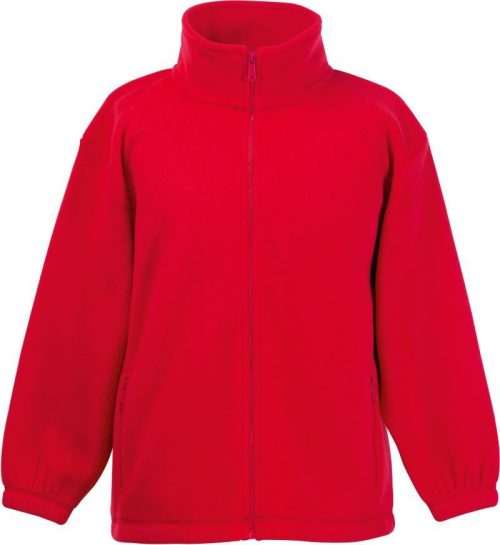 Kinder Fleece Jacke Kids Outdoor Fleece – Fruit of the Loom in Red