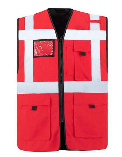 Padded Comfort Executive Safety Vest Wismar – Korntex in Red