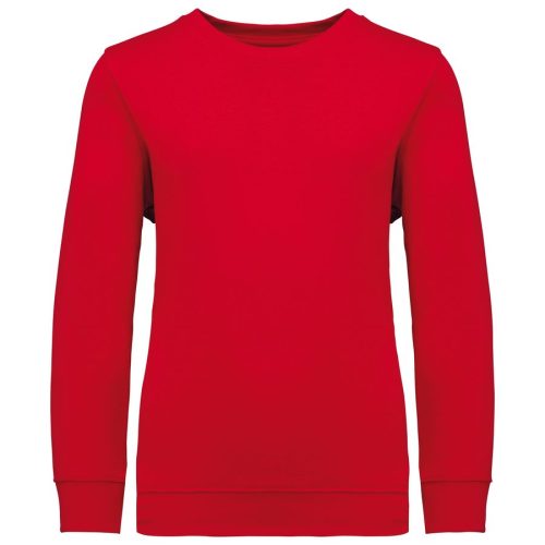 Sweatshirt mit Rundhalsausschnitt für Kinder K4038 – Kariban in Red