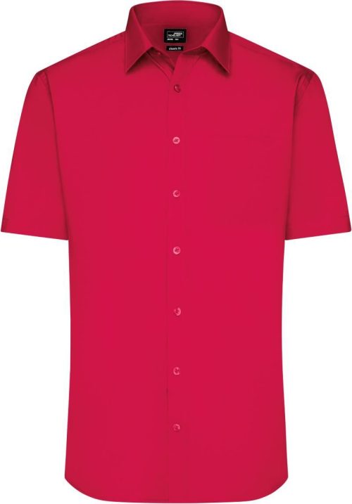 Popeline Hemd kurzarm JN 680 – Daiber in Red