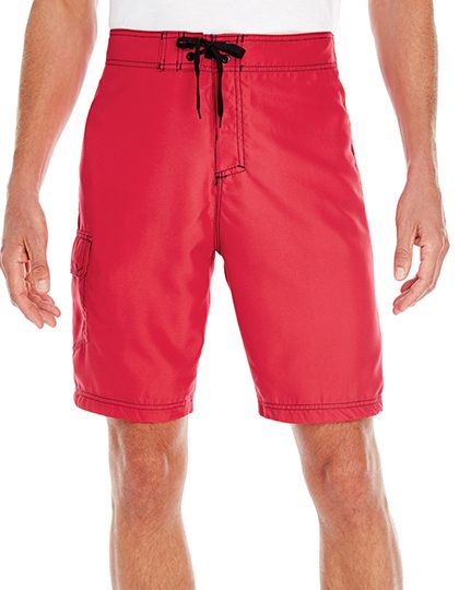 Solid Board Short – Burnside in Red