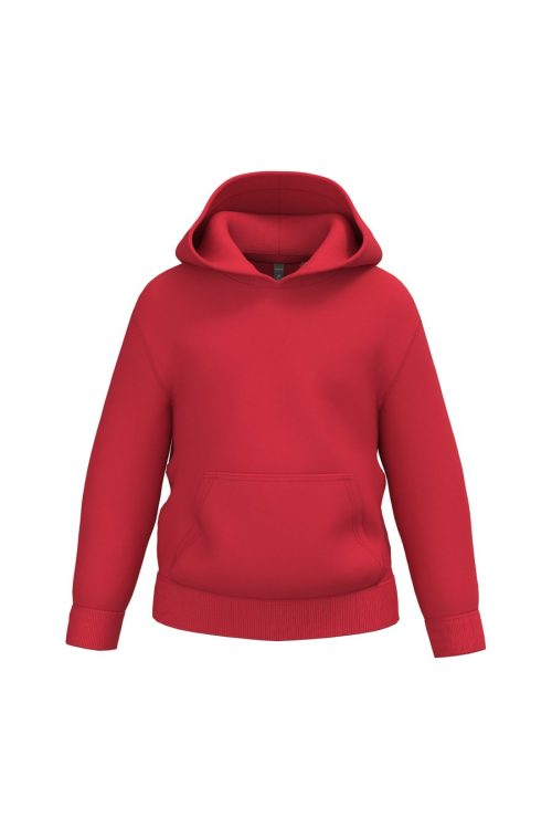 Recyceltes Kapuzensweatshirt für Kinder K4044 – Kariban in Red