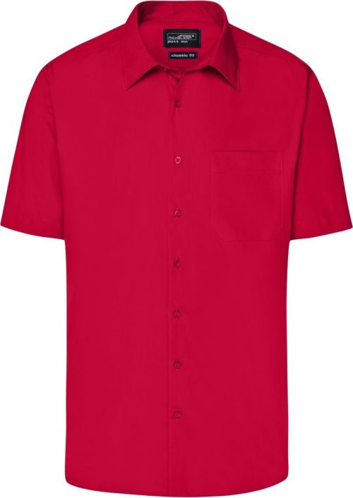 Popeline Business Hemd kurzarm JN 644 – Daiber in Red