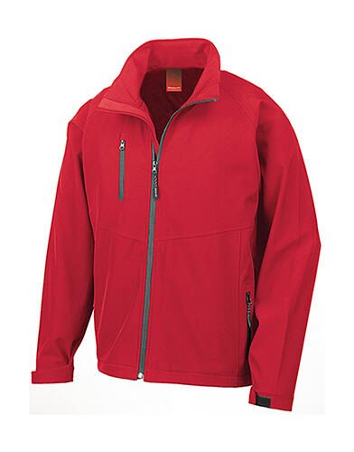 Herren 2-Lagen Softshell Jacke R 128M – Result in Red