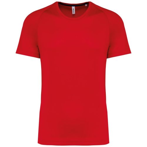 Herren-Sportshirt aus Recyclingmaterial mit Rundhalsausschnitt PA4012 – Proact in Red