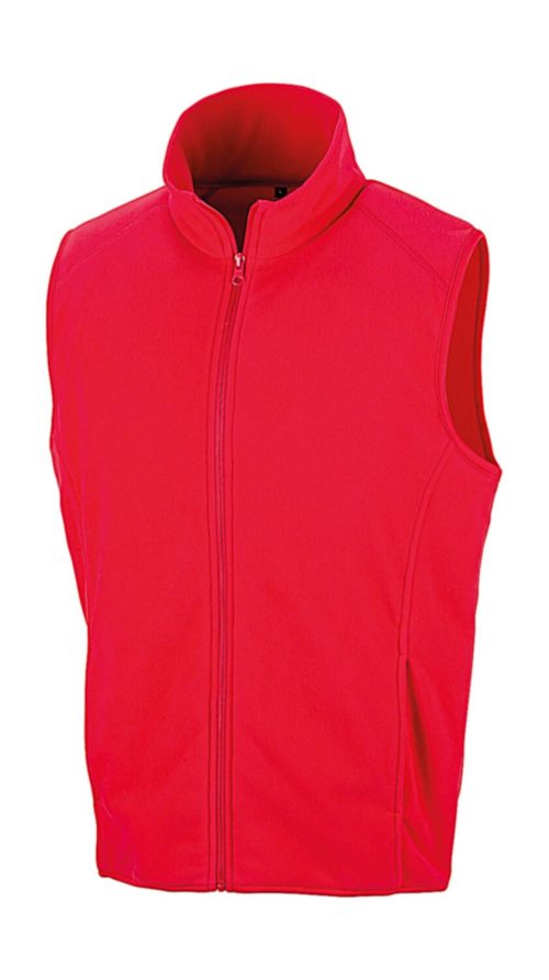 Micro Fleece Gilet – Result Core in Red