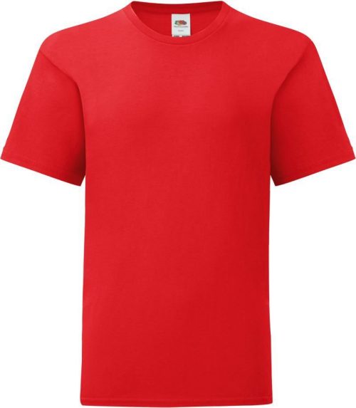 Kinder T-Shirt Kids Iconic 150 T – Fruit of the Loom in Red