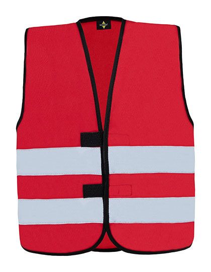 Kids´ Hi-Vis Functional Safety Vest Aarhus – Korntex in Red