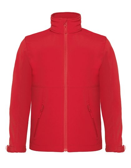 Kids´ Hooded Softshell Jacket – B&C COLLECTION in Red