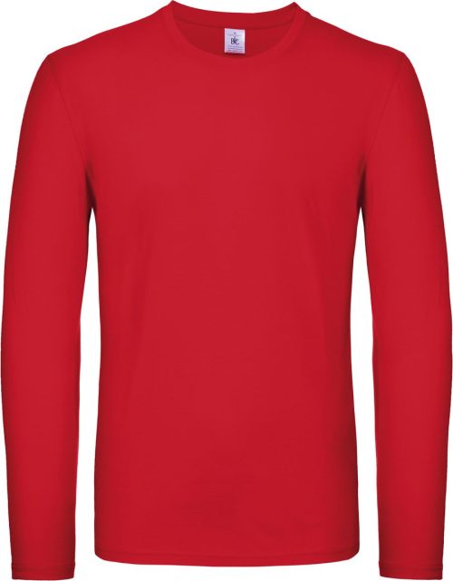 Herren-Langarmshirt #E150 TU05T – B&C in Red