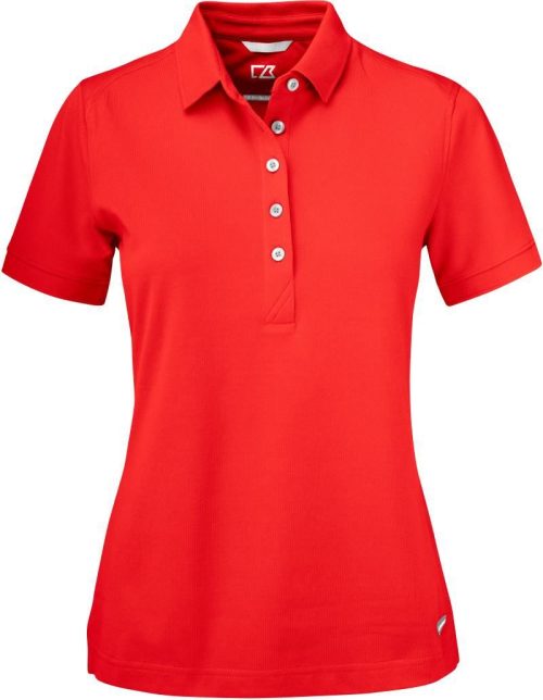 Damen Piqué Polo Advantage Polo Women – Cutter & Buck in Red