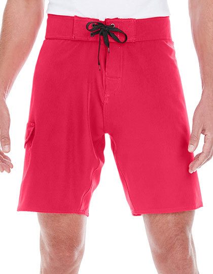 Stretch Board Shorts – Burnside in Red