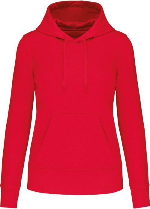 Damen Kapuzen Sweater K 4028 – Kariban in Red