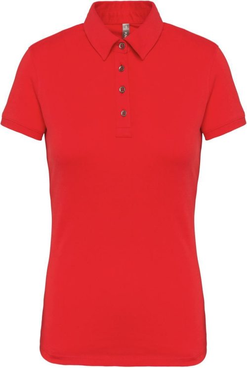 Damen Jersey Polo K 263 – Kariban in Red