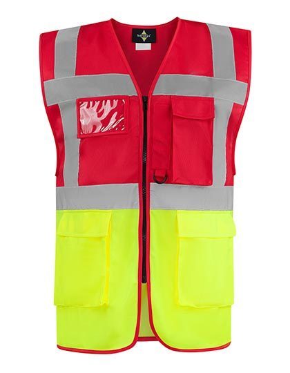 Comfort Executive Safety Vest "hamburg" - Multifunctional With Pockets – Korntex in Red
