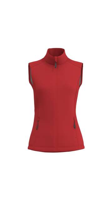 Women’s 3-Layer Softshell Bodywarmer – Legend Classics in Red