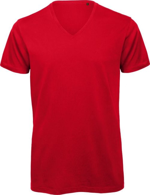 Herren V-Ausschnitt T-Shirt Inspire V T /men_° – B&C in Red
