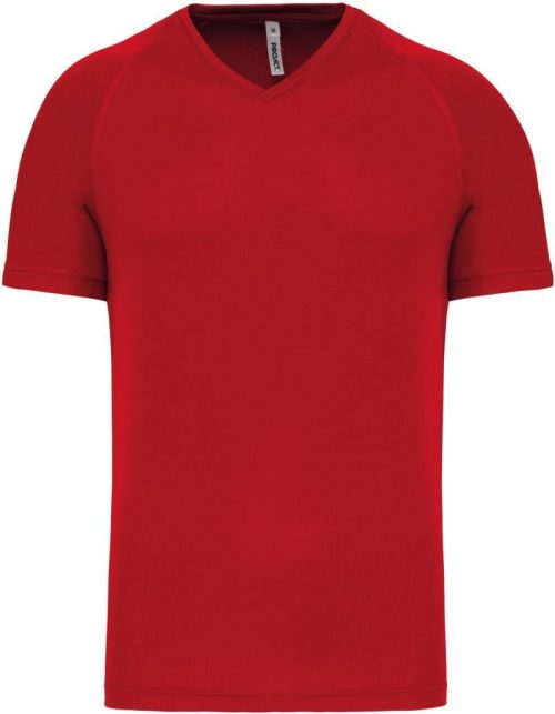 Herren V-Ausschnitt Sport Shirt PA 476 – Kariban ProAct in Red