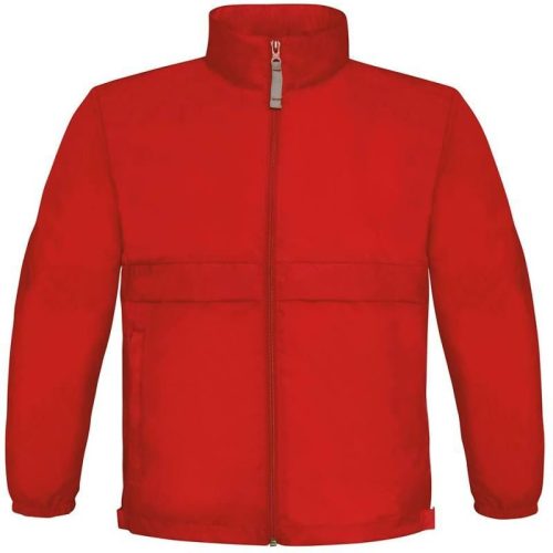 Ungefütterter Kinder Windbreaker Sirocco /kids – B&C in Red