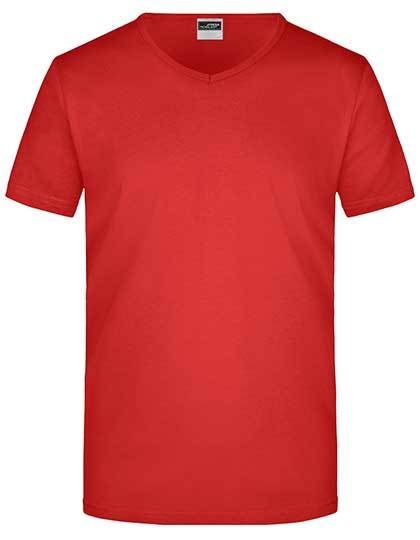Men´s Slim Fit V-T – Daiber in Red