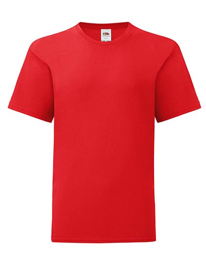 Kids´ Iconic T – Fruit of the Loom in Red