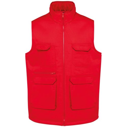 Gefütterte Unisex-Weste aus  Baumwollpolyester WK607 – WK in Red