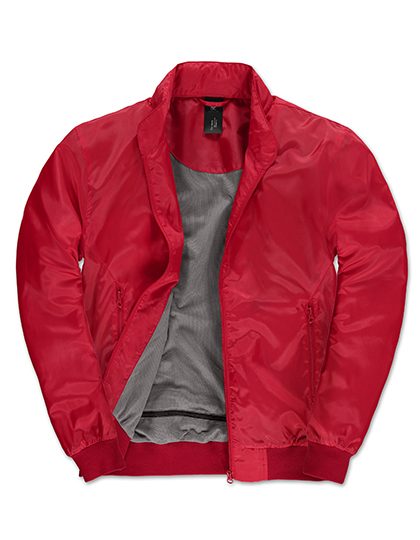 Men´s Jacket Trooper – B&C COLLECTION in Red/Warm Grey