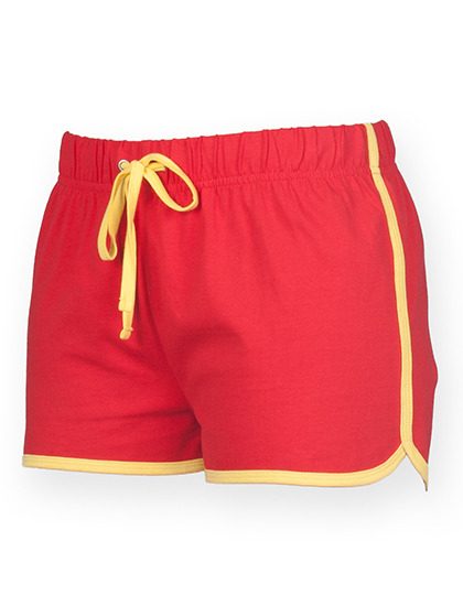 Women´s Retro Shorts – SF Clothing in Red/Yellow