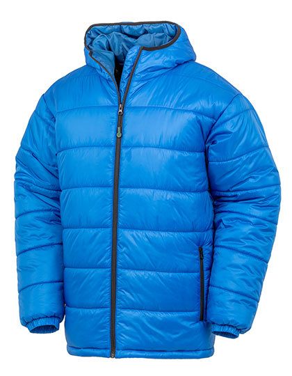 Recycled Hooded Padded Parka – Result Recycled in Royal