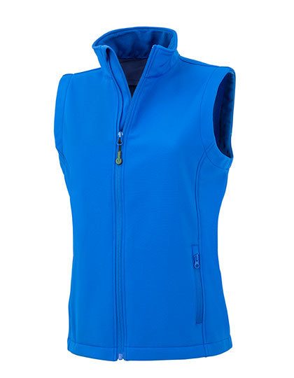 Women´s Recycled 2-Layer Printable Softshell Bodywarmer – Result Recycled in Royal