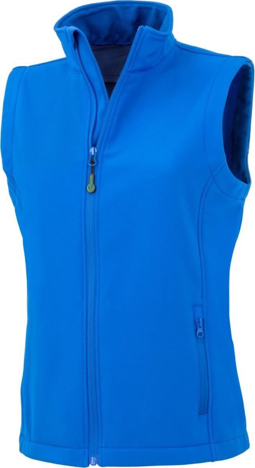 Damen 2-Lagen Softshell Gilet "Printable" R 902F – Result in Royal