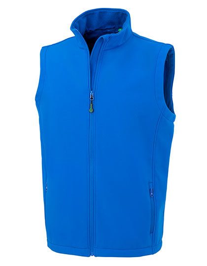 Men´s Recycled 2-Layer Printable Softshell Bodywarmer – Result Recycled in Royal