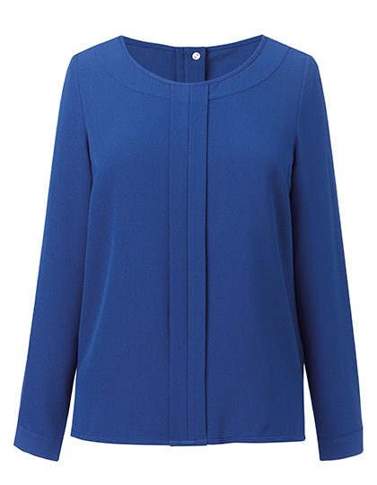 Women´s Roma Long Sleeve Blouse – Brook Taverner in Royal Blue