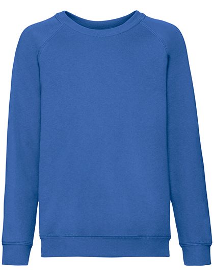 Kids´ Classic Raglan Sweat – Fruit of the Loom in Royal Blue