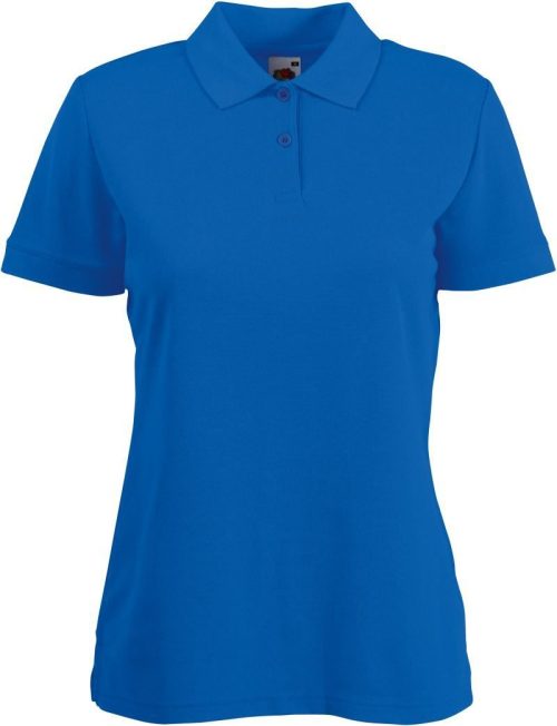 Damen Piqué Polo Lady-Fit 65/35 Polo – Fruit of the Loom in Royal Blue
