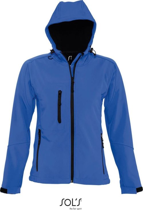 Damen Kapuzen 3-Lagen Softshell Jacke Replay Women – SOL'S in Royal Blue