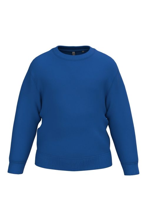 Recyceltes Kinder-Sweatshirt mit Rundhalsausschnitt K4043 – Kariban in Royal Blue