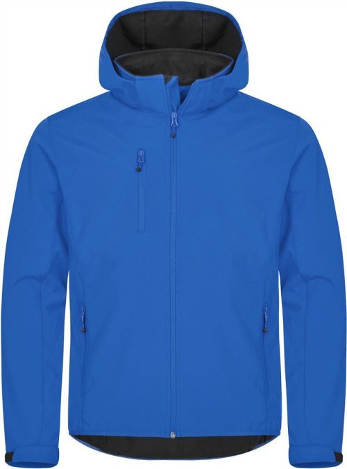 Herren 3-Lagen Kapuzen Softshell Jacke Classics Softshell Hoody M – Clique in Royal Blue