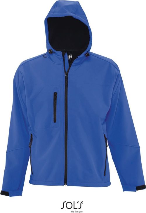Herren Kapuzen 3-Lagen Softshell Jacke Replay Men – SOL'S in Royal Blue