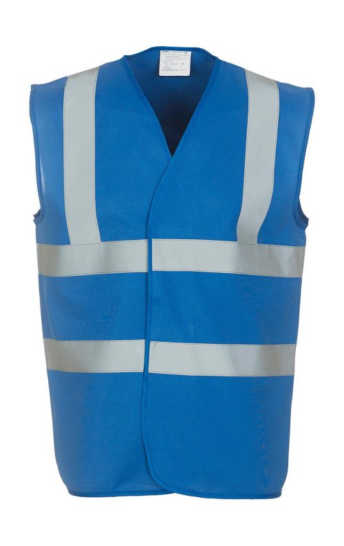 Fluo 2 Band+Brace Waistcoat HVW100P – Yoko in Royal Blue