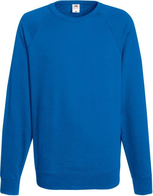 Herren Raglan Sweater Lightweight Raglan Sweat – Fruit of the Loom in Royal Blue