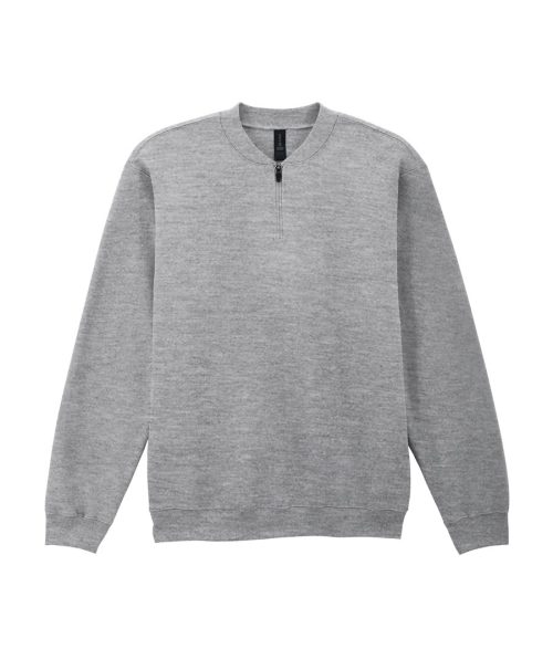 Softstyle® Midweight Adult Fleece 1/4 Zip Sweatshirt – Gildan in RS Sport Grey