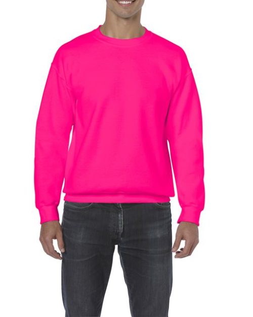 Heavy Blend™ Adult Crewneck Sweatshirt – Gildan in Safety Pink